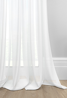 Casoria Voile, White Horizon - Made to Measure Curtains